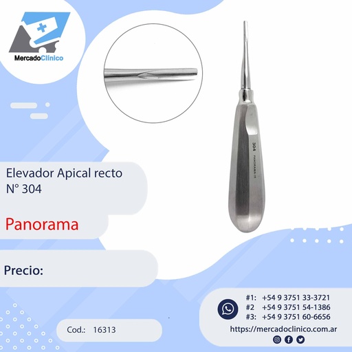 [16313] Elevador apical recto N° 304 - Panorama