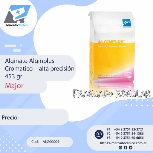 [ALG00004] Alginato cromatico AlGINPLUS - 453gr - MAJOR
