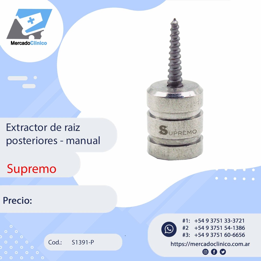 Extractor de Raíz Posterior - manual - SUPREMO