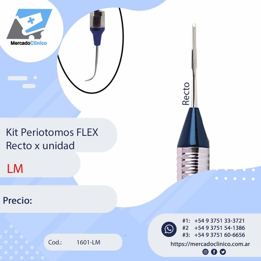 [1601-LM] Kit Periotomos FLEX Recto - LM