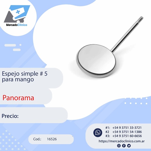 [16526] Espejo simple #5 para mango - Panorama