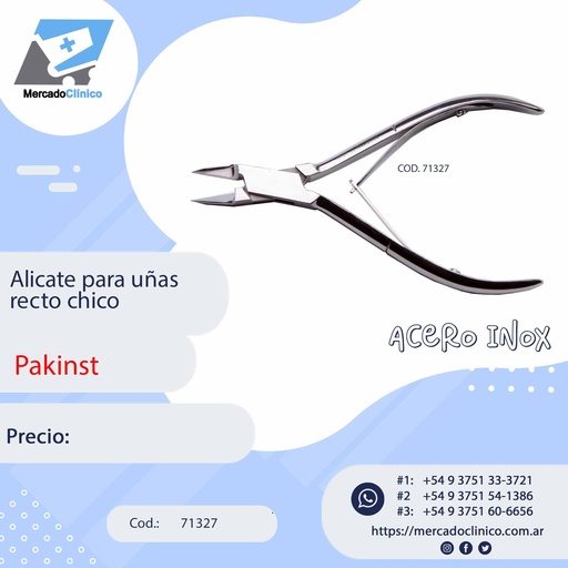 [71327] Alicate para uñas  recto chico - Pakinst