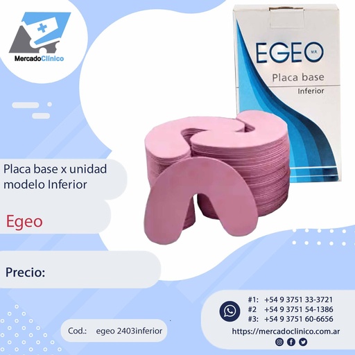 [egeo2403inferior] Placa Base x unidad modelo Inferior - Egeo