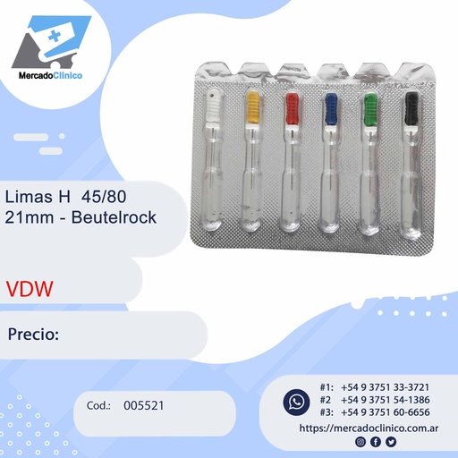 [005521] Limas H  45/80 - 21mm - Beutelrock - VDW