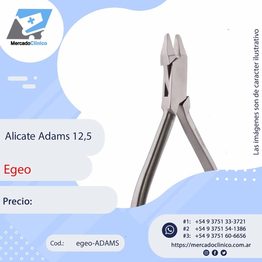 [egeo-ADAMS] Alicate Adams 12,5 Egeo
