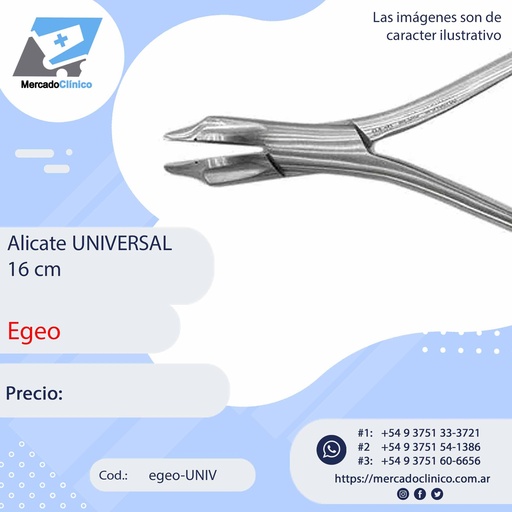 [egeo-UNIV] Alicate UNIVERSAL 16 cm - Egeo