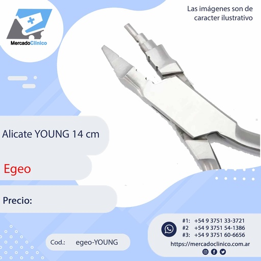 [egeo-YOUNG] Alicate de Young 14 cm - Egeo