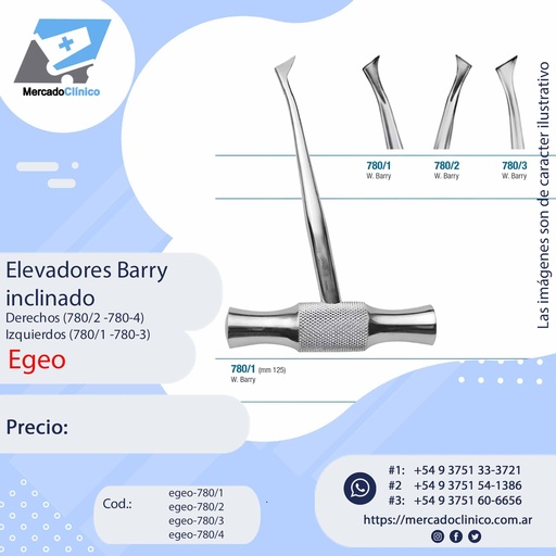 Elevador de Barry inclinado - 780 - Egeo