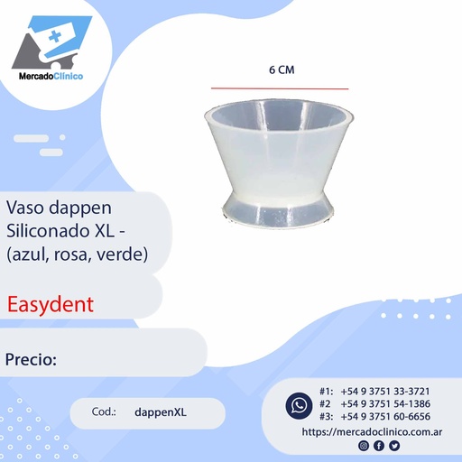[dappenXL] Vaso dappen  Siliconado XL - Easydent

