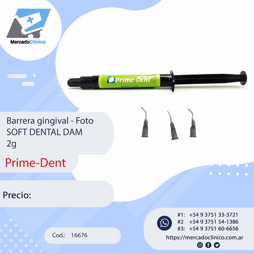 [16676] Barrera gingival - Foto - SOFT DENTAL DAM
2g - Prime-Dent