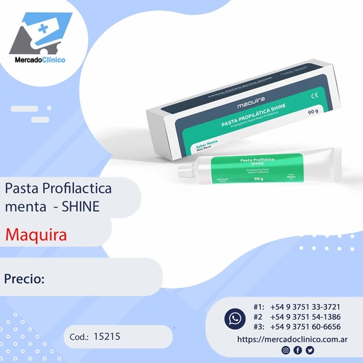 Pasta profiláctica - SHINE 90g - Maquira