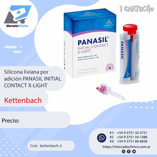 [kettenbach-2] Silicona liviana por adición PANASIL INITIAL CONTACT X-LIGHT - Kettenbach
