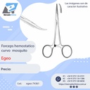 Forceps / pinza hemostática curvo mosquito - Egeo