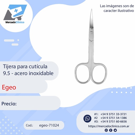 [egeo-71024] Tijera para cutícula 9.5 - Egeo
