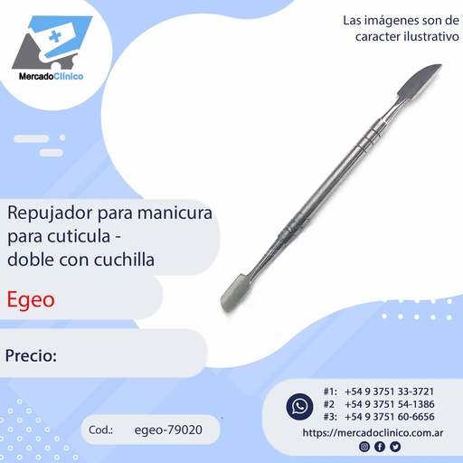 [egeo-79020] Repujador para manicura para cutícula - Egeo