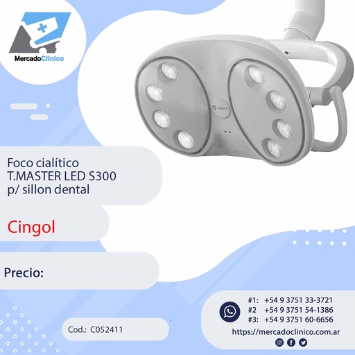 [C052411] Foco cialítico T.MASTER LED S300​ p/ sillón dental - Cingol