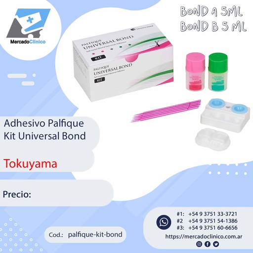 [palfique-kit-bond] Adhesivo Palfique Kit Universal Bond - Tokuyama