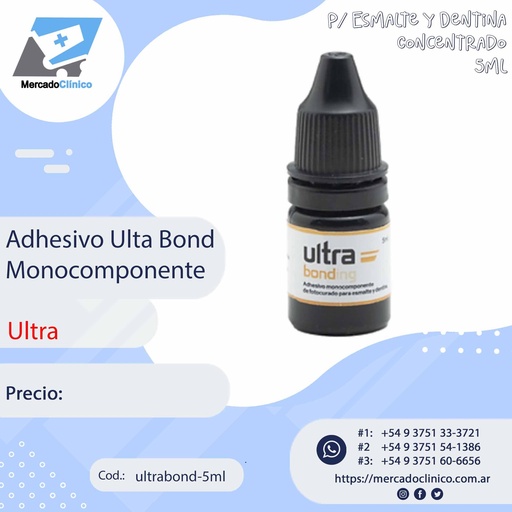 [ultrabond-5ml] Adhesivo Ultra Bonding Monocomponente - 5ml - Ultra