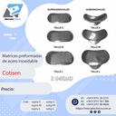 Matrices preformadas de acero inoxidable x unidad - COTISEN