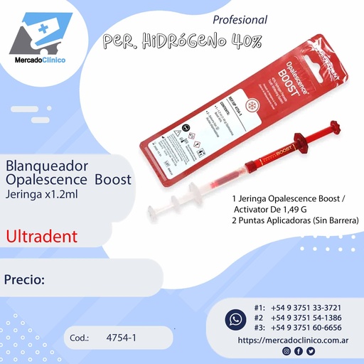 [4754-1] Blanqueador Opalescence  Boost Jeringa x1.2ml - Ultradent