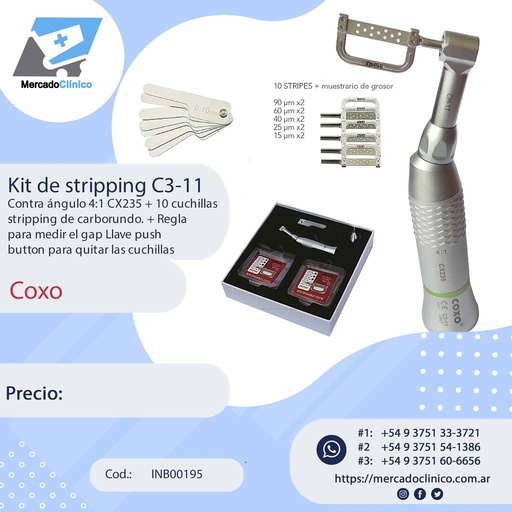 [INB00145] Kit contraangulo 4:1 para stripping - Coxo