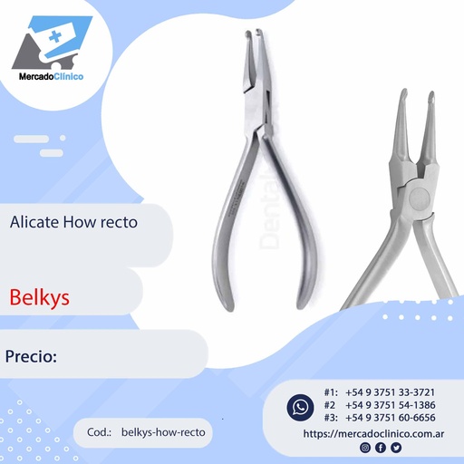 [belkys-how-recto] Alicate How recto - Belkys