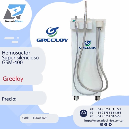 [HXX00025] Hemosuctor  Super silencioso GSM-400 - GREELOY