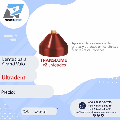 [LXX00030] Lentes para Grand Valo - Translume - Ultradent