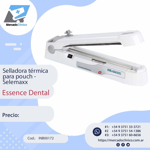 [INB00172] Selladora térmica para bolsas pouch - Selemaxx - Essence Dental