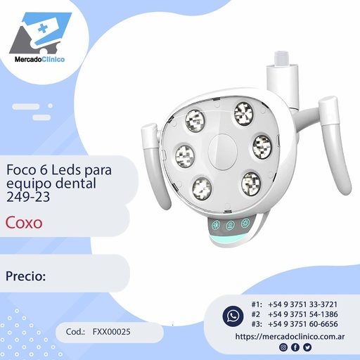 [FX00025] Foco 6 Leds para  equipo dental - Coxo