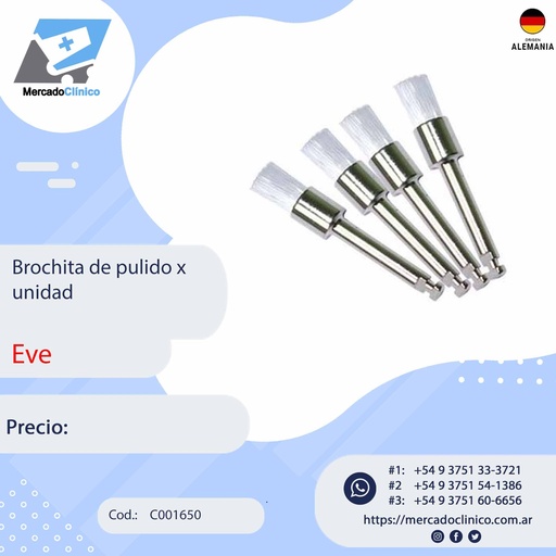 [C001650] Cepillito Brochita  de pulido x unidad - EVE