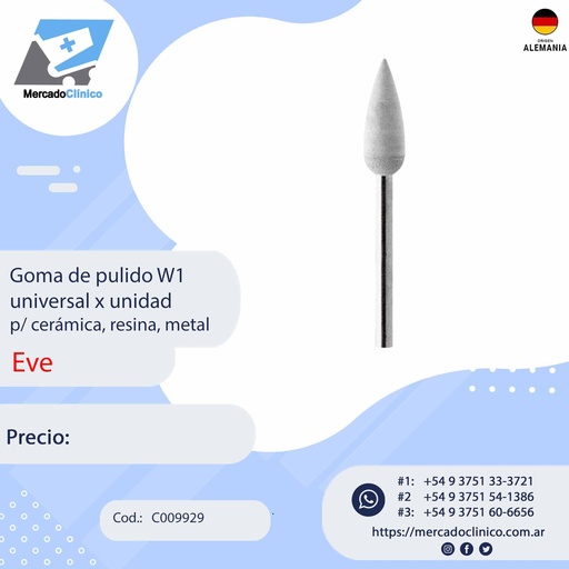 [C009929]  Discos flexibles FLEXI-DIA diamantados p/ cerámica y composite x unidad - EVE (copia)