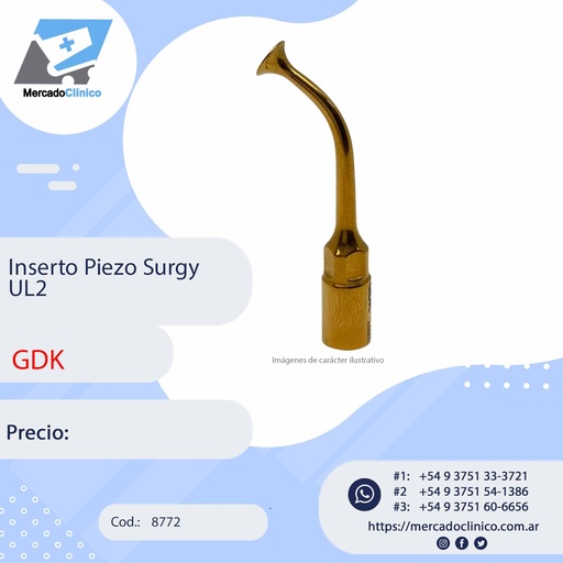 [8772] Inserto Piezo Surgy UL2 - GDK