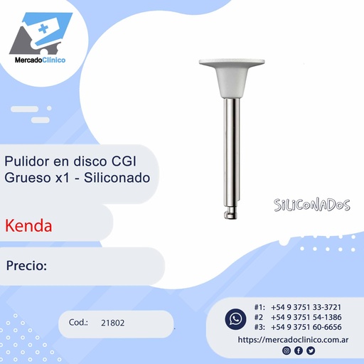 [21803] Pulidor en disco CGI  Grueso x1 - Siliconado - Kenda