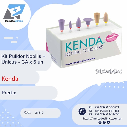 [21819] Kit Pulidor Noblis + Unicus - CA x 6 un - Kenda