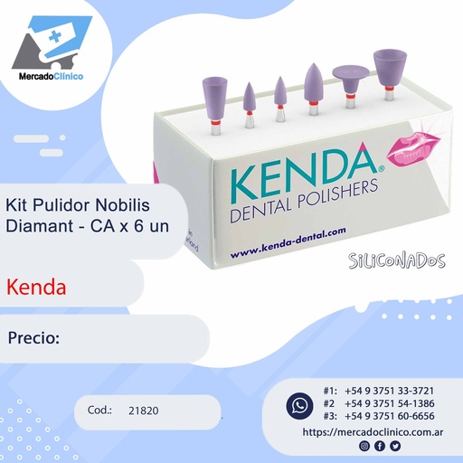 [21820] Kit Pulidor Noblis Diamant - CA x 6 un - Kenda