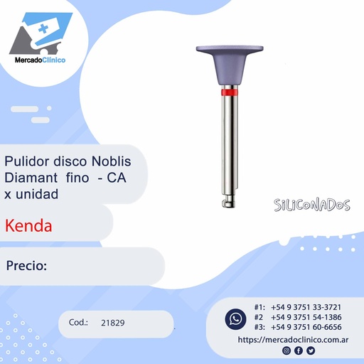 [21829] Pulidor disco Nobilis Diamant Fino- CA x 1 unidad - Kenda