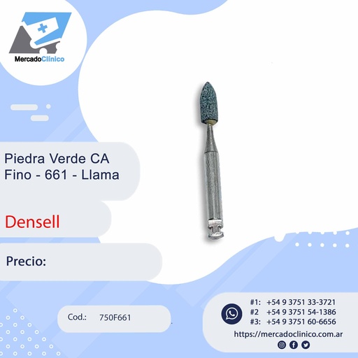 [750F661] Piedra Verde CA Fino - 661 - Llama - Densell