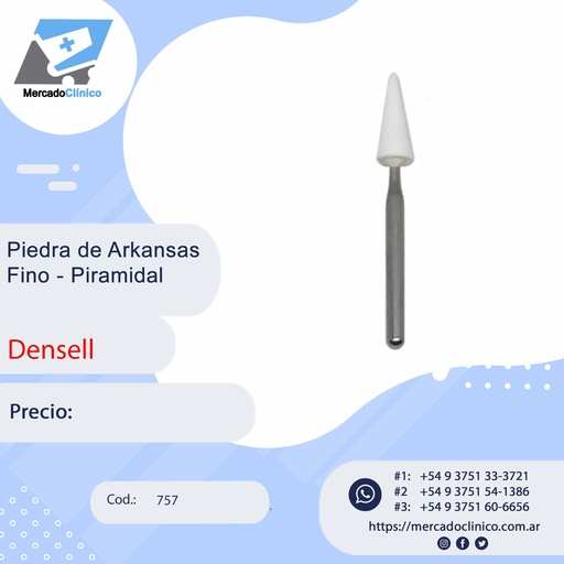 [757] Piedra Arkansas Fino - Piramidal - 757 - Densell