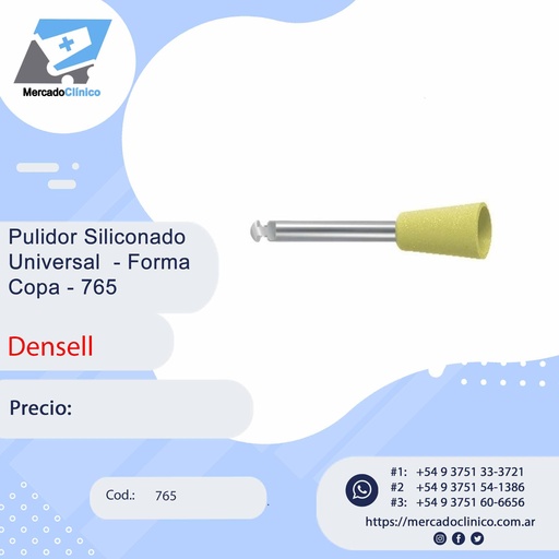 [765] Pulidor Siliconado  Universal - Forma  Copa - 765- Densell