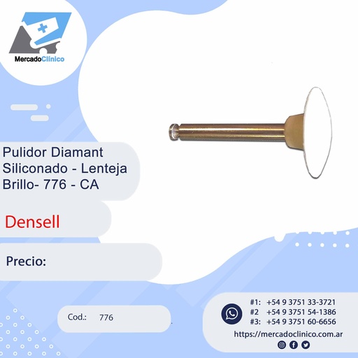 [776] Pulidor Diamant  Siliconado - Lenteja  Brillo - 776 - CA  - Densell