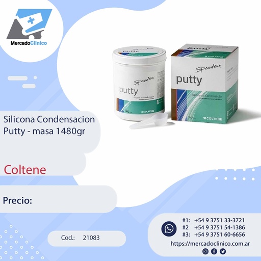 [21083] Silicona Condensacion Putty - masa 1480gr  - Coltene