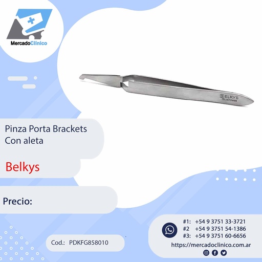 [PDKFG858010] Pinza Porta brackets - Posicionador - con aleta - Belkys