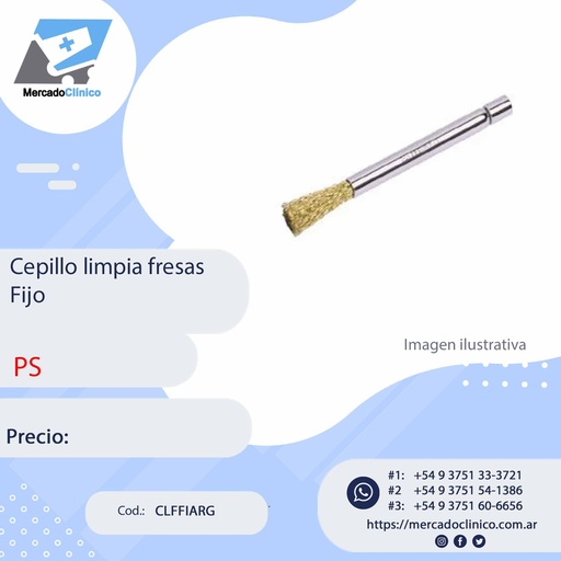 [CLFFIARG] Cepillo limpia fresas fijo - PS