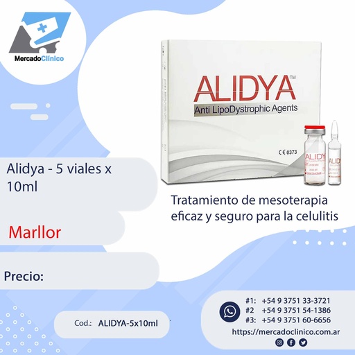 [ALIDYA-5x10ml] Alidya - 5 viales x  10ml - Marllor - estetica