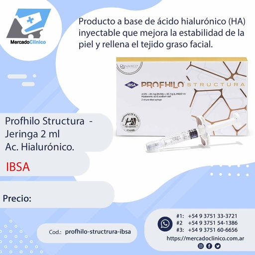 [profhilo-structrura-ibsa] Profhilo Strictura - 1 Jeringa de  2 ml Ac. Hialurónico - IBSA