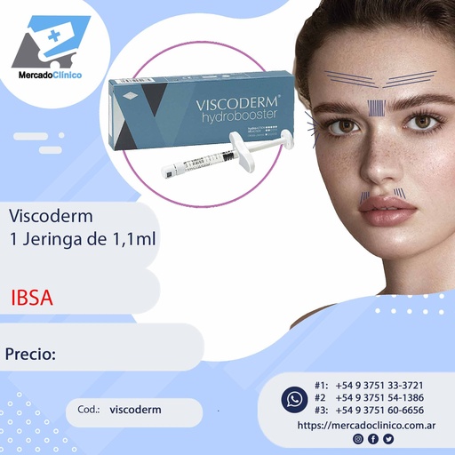 [viscoderm] Viscoderm Hidrobooster - 1 Jeringa de 1,1ml - Ac. Hialurónico - IBSA