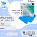Goma dique 6x6 mediano Azul x36 - NICTONE