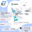 Equipo sillón  odontológico X5  Colibrí,  con Pantalla táctil,  banqueta  y foco Cialítico LED - Cingol