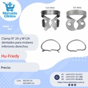 Clamp N° 12A y W12A  para molares inferiores derechos - Hu-Friedy